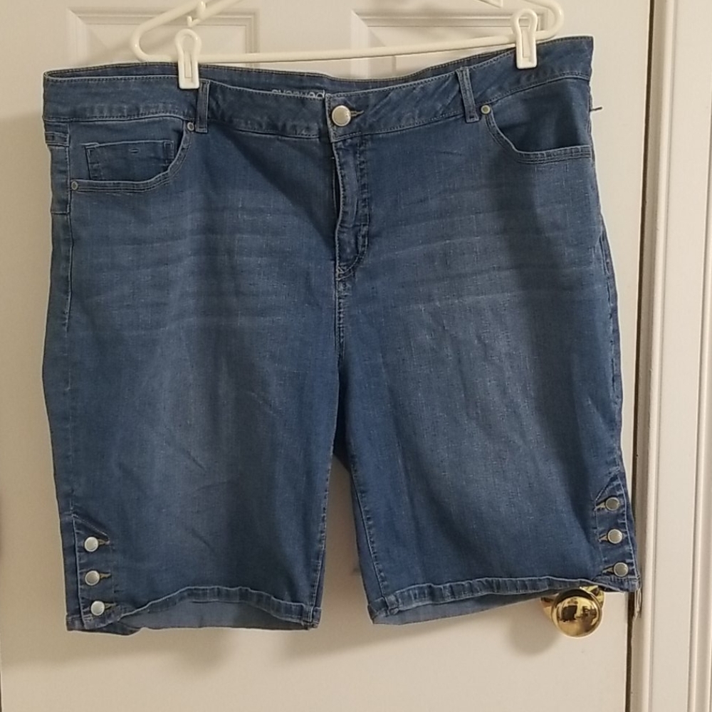 Denim Bermuda shorts